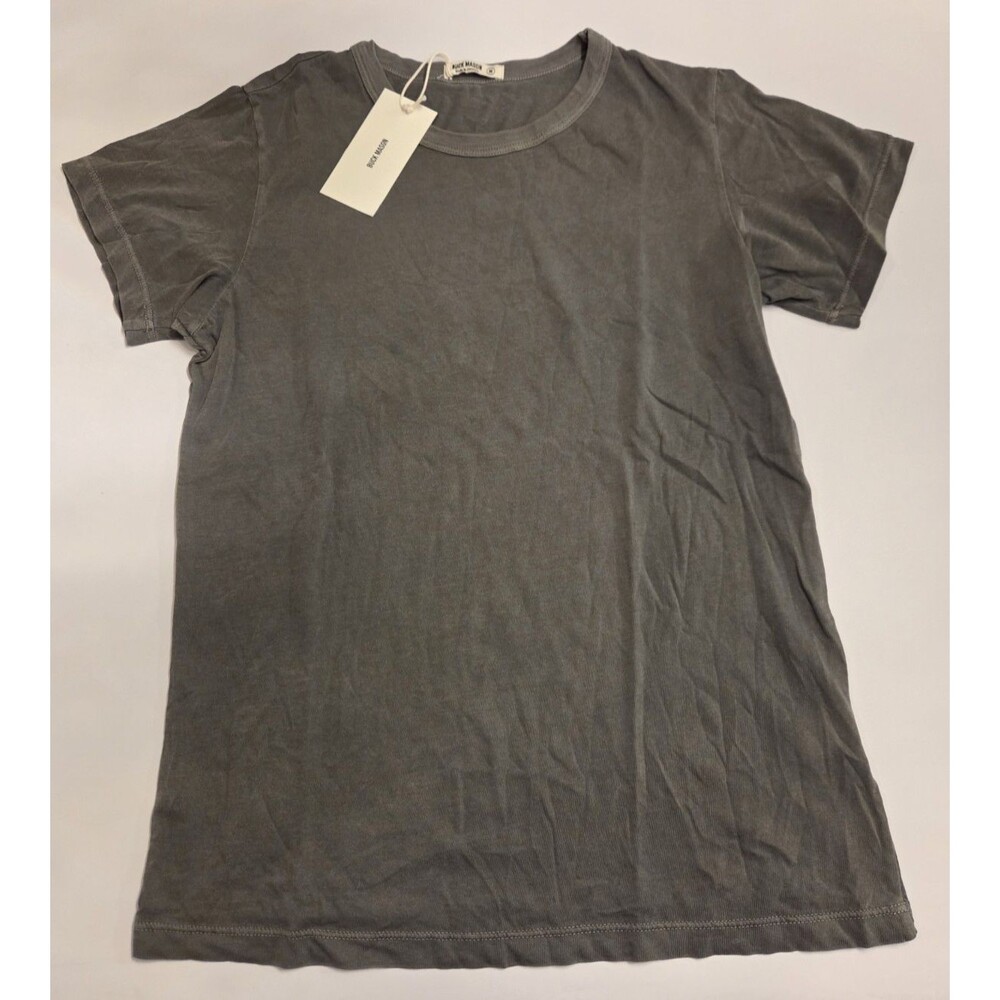 Buck Mason Venice Wash Pima Slim Crew Tee Faded Black Medium Made in USA READ